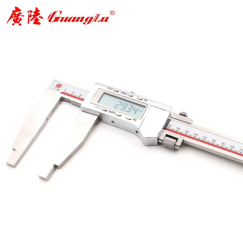 广陆单向爪数显卡尺0-500mm大号卡尺电子游标卡尺工业级111-504GS