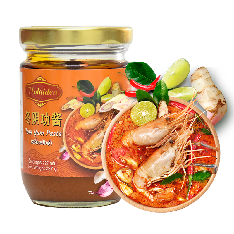 好來登泰國(guó)進(jìn)口好來登牌冬陰功醬227克 家用泰式冬蔭功湯火鍋酸辣湯調(diào)味 好來登牌冬陰功醬227g*1瓶