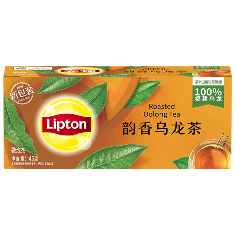 立頓Lipton  烏龍茶 福建高山茶葉 袋泡茶包 1.8g*25