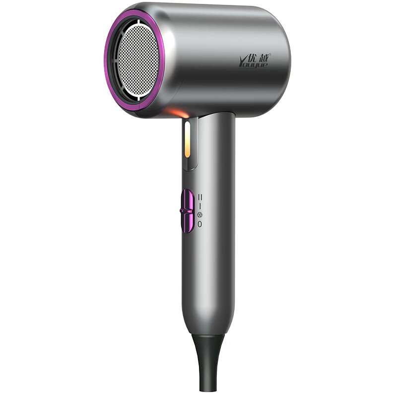 优越 高速电吹风 小型家用折叠吹风机大功率恒温吹风筒学生负离子护发 800W白色-可折叠 F8