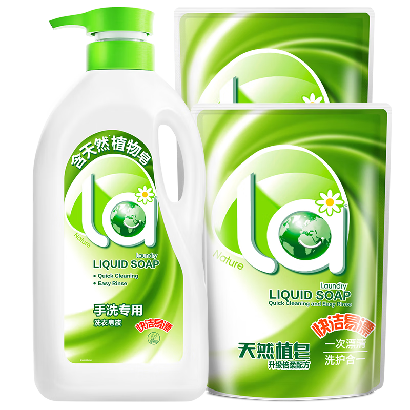 la��ϴϴ��Һ�����ڿ���ϴҺ��Ȼֲ�� ��ϴ920ml+ϴ��Һ500g*2��
