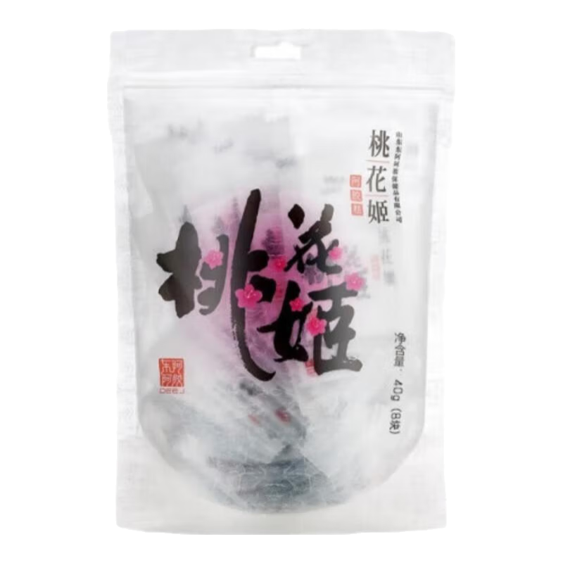 東阿阿膠桃花姬阿膠糕 即食阿膠糕固元糕營養(yǎng)品 送長輩女友 年貨禮盒禮品 桃花姬阿膠糕40g*1袋（試用裝）