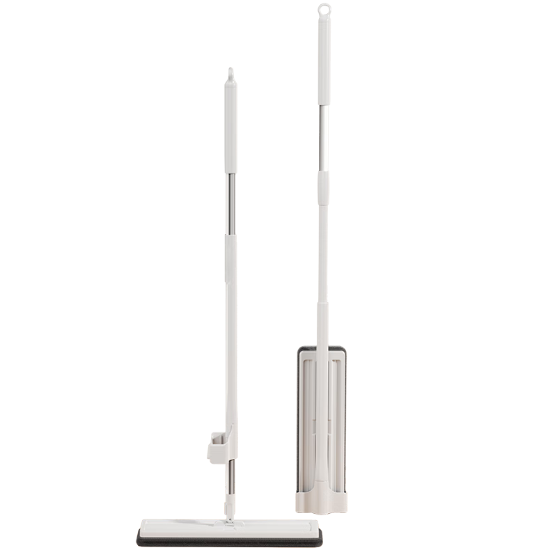 潔仕寶免手洗平板拖把2024新款家用一拖凈拖地神器懶人拖把除塵吸水 【平板拖把36cm】共2布