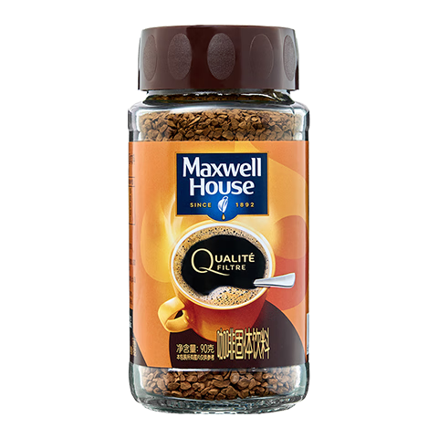 ��˹������Maxwell House�����ɽ𿧷�90gƿװ ����0��0֬����ʽ�������� ���ܺڿ��ȷ۽���