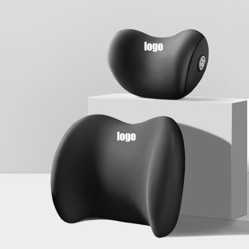 奔腾t90 T55 e01护腰靠枕垫座椅汽车载护颈头枕内饰品专用改装 奔腾(优尚款 黑色头枕1个+腰靠1