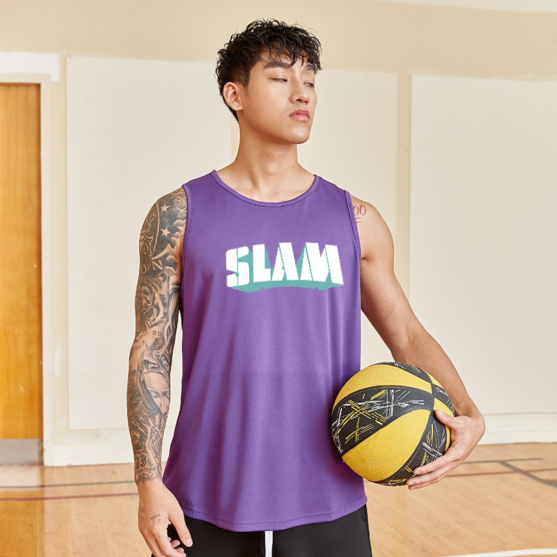 TAKE MOVE美式篮球运动背心男宽松网眼透气速干无袖坎肩球衣投篮服夏体育生 橙色 XL/175-180cm,170斤