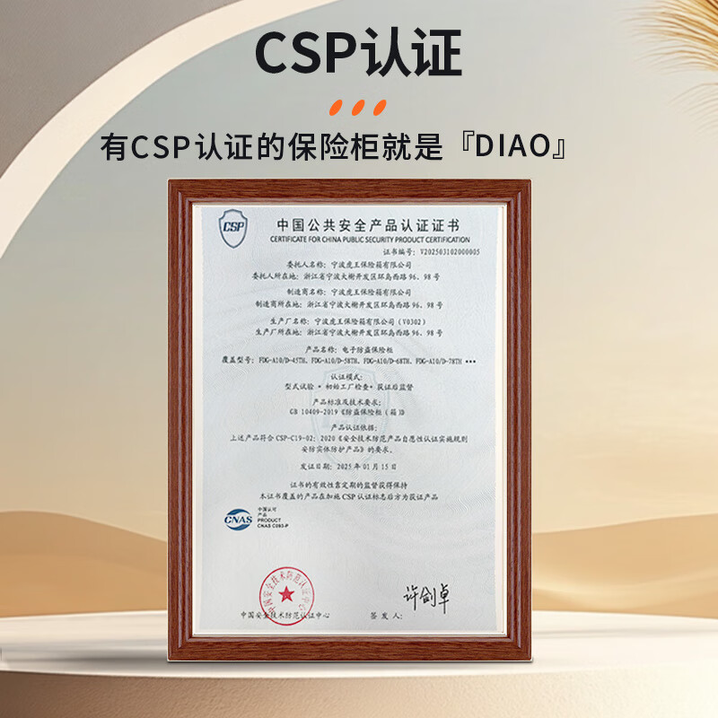 虎王霆虎系列保险柜银行财务办公保险箱金银店家用国标CSP认证小型指纹密码WIFI全钢防撬防盗防搬走 土豪金_60cm49kg（WIFI+指纹+密码）