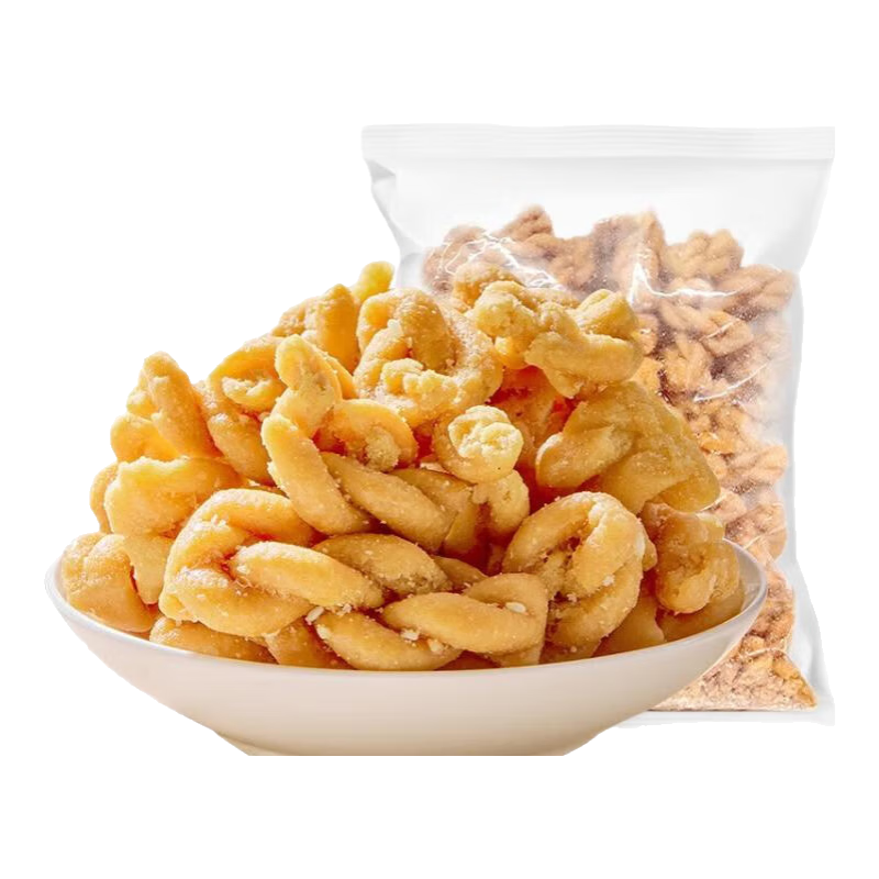 黄老五麻花碎560g 手工小麻花碎充饥小零食休闲零食品糕点四川特产 原味麻花碎560g*2袋