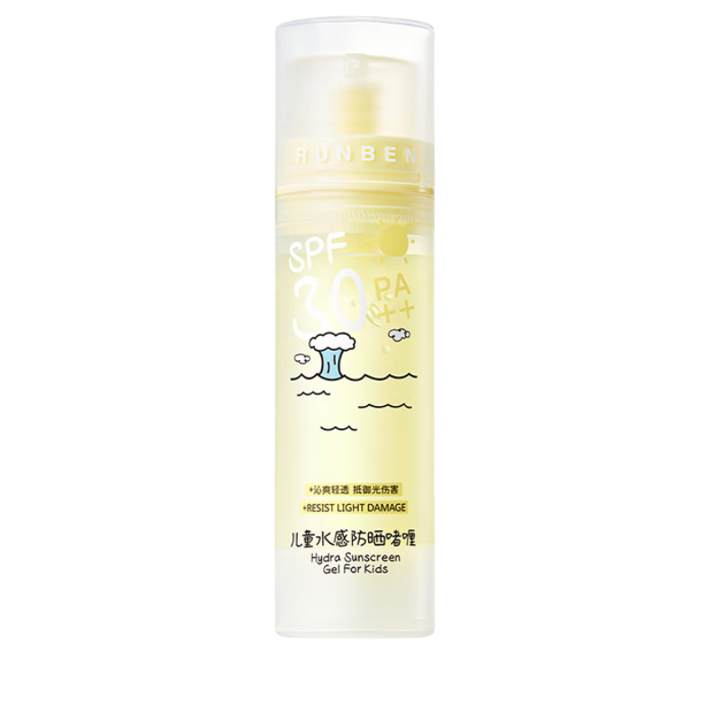 润本（RUNBEN）儿童水感防晒啫喱50ml防晒SPF30PA++宝宝专用户外旅游日常防晒乳