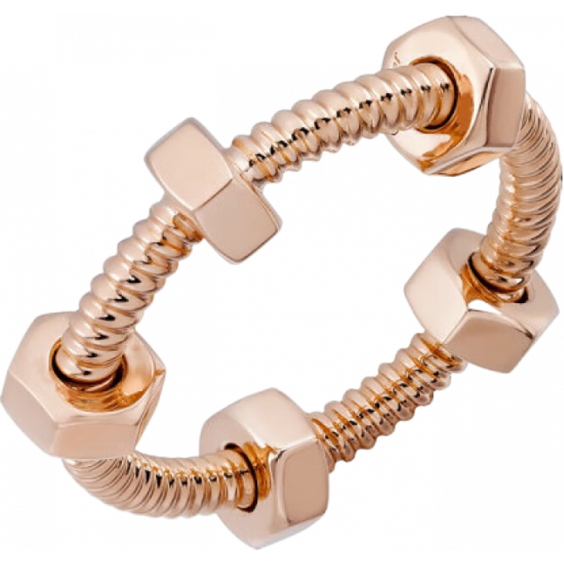 Cartier/卡地亞 ECROUDE18K金玫瑰金螺絲釘戒指B4227300 玫瑰金色 47號(hào)