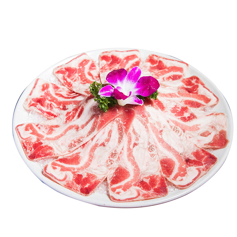 牧海肴原切羔羊肉卷 鲜切羊肉片冷冻肥羊卷内蒙涮火锅食材批发 清真羊肉 羔羊原切羊肉片3斤装
