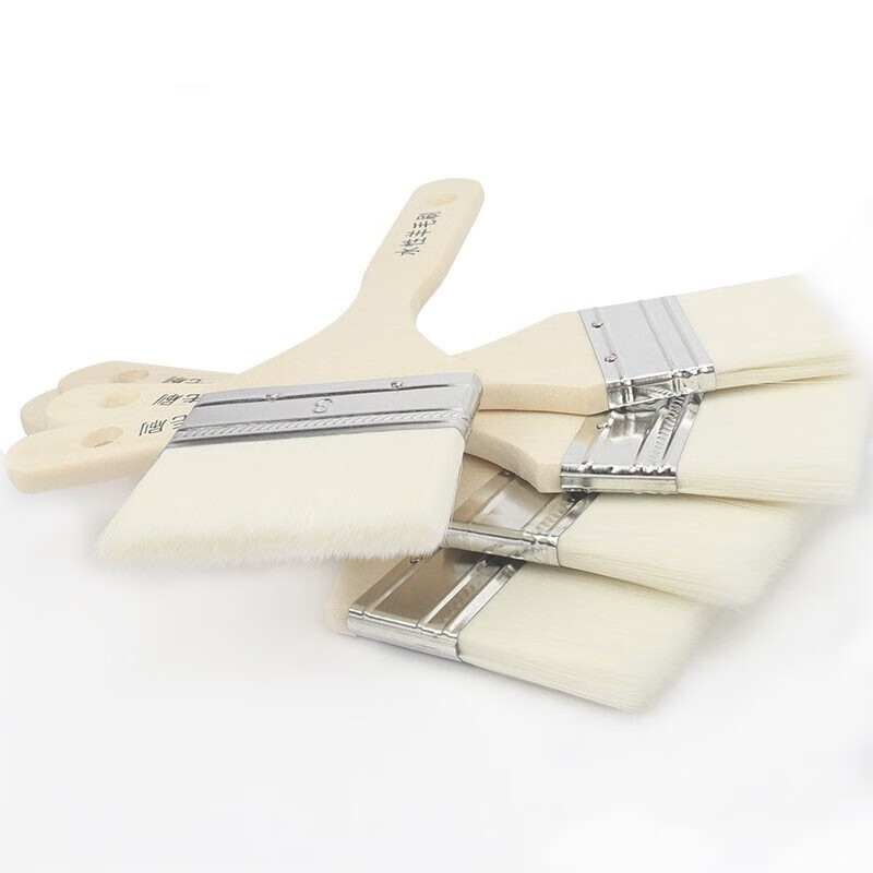 莫声谷水性刷木柄刷软毛刷油漆刷软毛刷纤维刷烘焙刷子 水性羊毛刷2寸