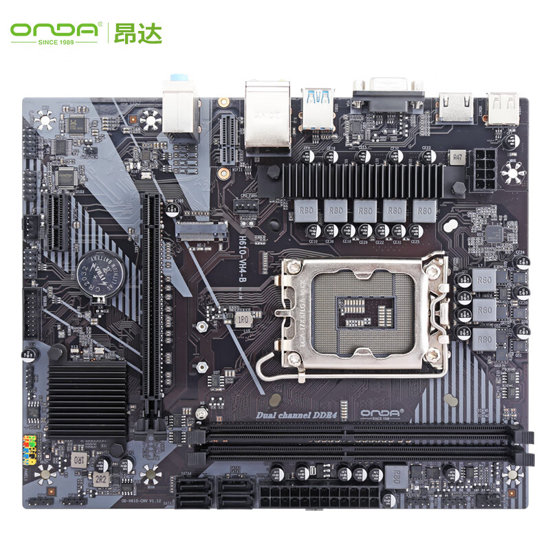 昂达（ONDA）CPU主板套装 H610-VH4-B 14-12代主板+英特尔(Intel) 13代 酷睿 i3-13100F 板U套装