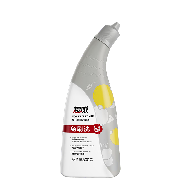 超威免刷洗洁厕灵500g 卫生间浴室厕所马桶洁厕液清洁剂  去尿渍异味