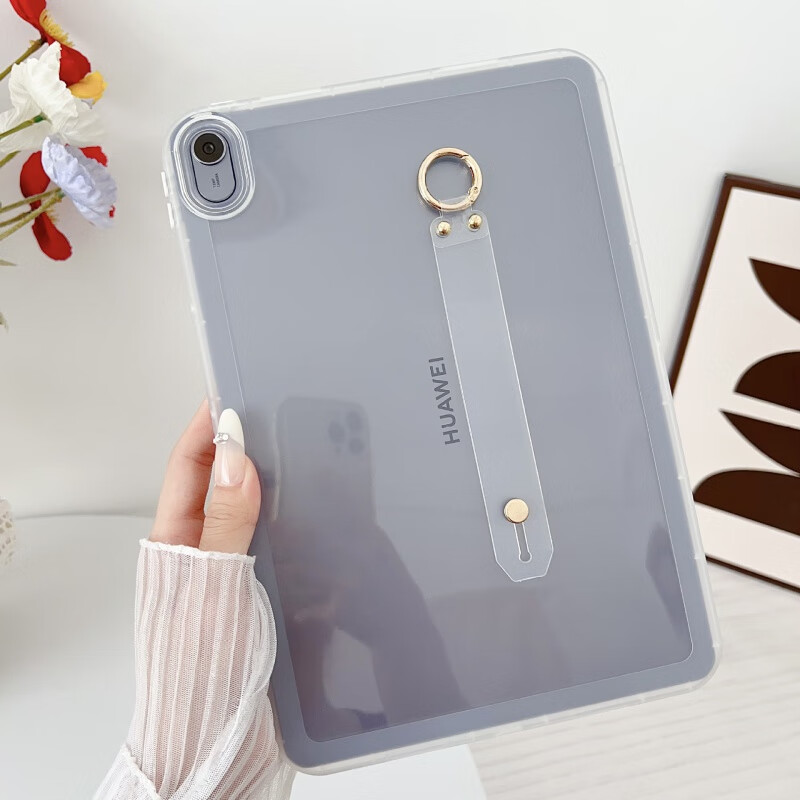 万浮生适用华为matepad SE保护套Air 11.5透明腕带支架10.4防摔10.8软壳 透明 华为matepad SE 11英寸(2024)
