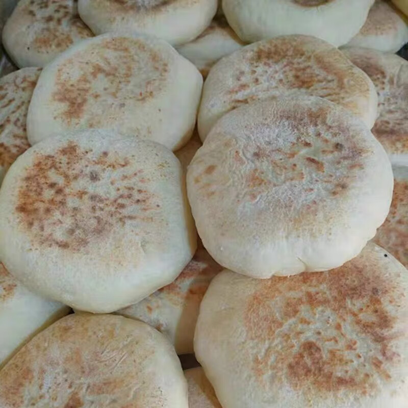 泗阳小麦饼手工小圆饼穿城大饼拍下1份是发10个饼1900克左右 原味无馅