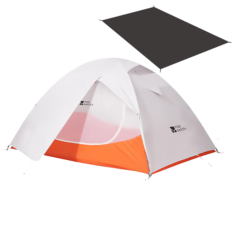 牧高笛（MOBIGARDEN）冷山UL2帳篷戶外徒步露營防風防暴雨大空間雙層三季鋁桿帳篷 冷山UL2帳篷+地墊