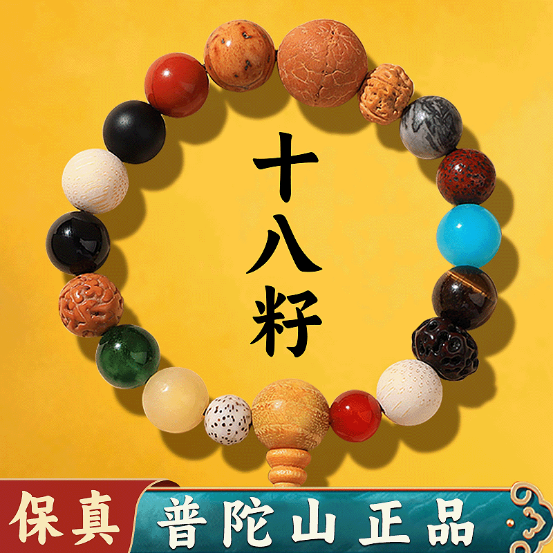 诗筠（SHIJUN）普陀山手串2025新款十八籽菩提子女款十八子盘玩文