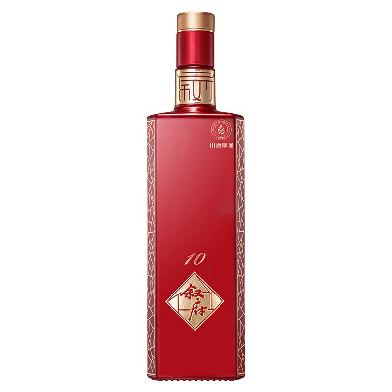 叙府10浓香型白酒2020年老酒52度500ml纯粮食酒喜庆白酒送礼物佳品 52度 500mL 1盒 2020年老酒