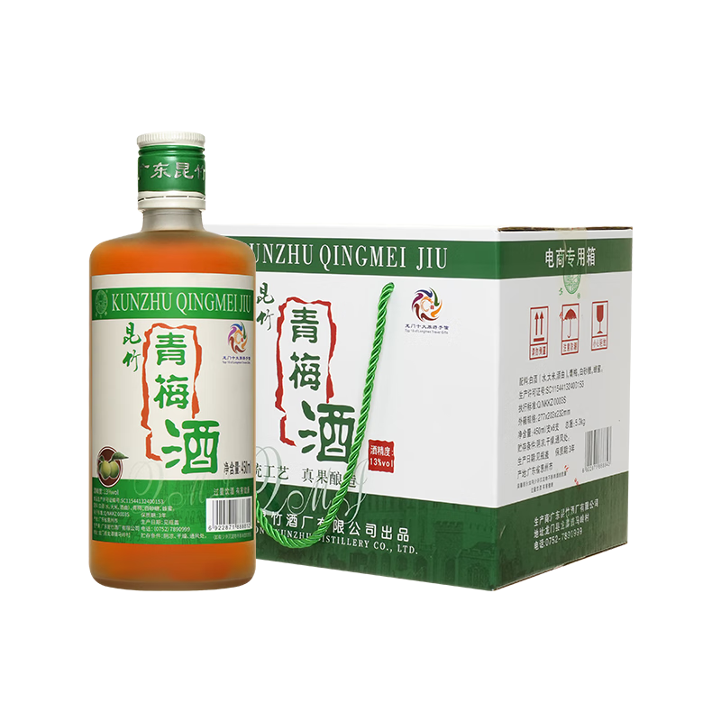 ��������÷�� 13�� 450ml*6ƿ ����װ ����÷��÷�Ӿ������ز�������� 134.26Ԫ