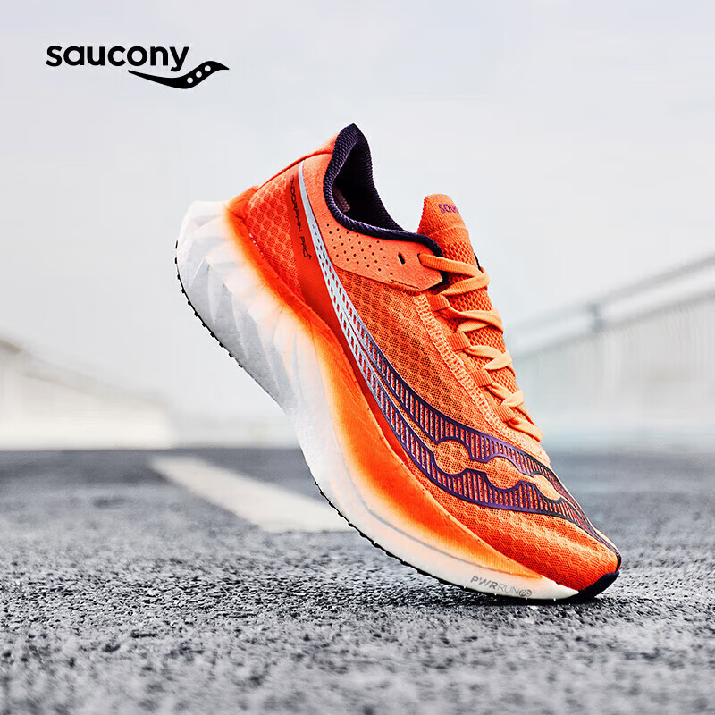 Saucony索康尼啡鹏4碳板竞速跑鞋男马拉松缓震跑步鞋运动鞋桔41