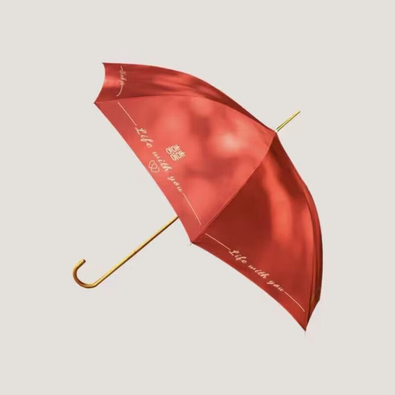 紅傘結(jié)婚新娘傘感婚禮出嫁傘婚慶結(jié)婚出嫁回門蕾絲鋁合金訂婚 喜傘(8面圖案金色手柄金色桿)