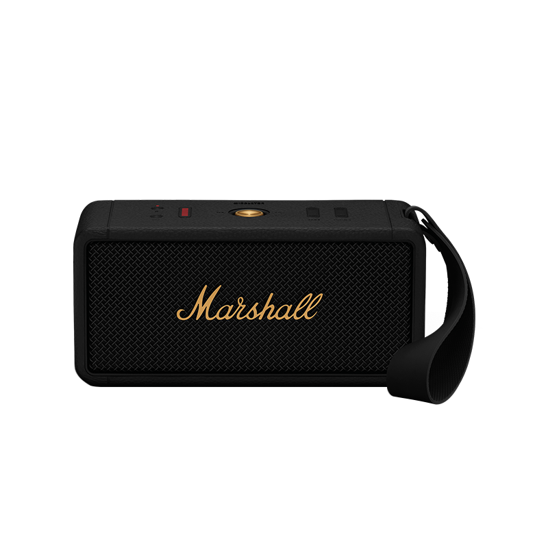 MARSHALL（马歇尔）MIDDLETON音箱便携式无线蓝牙家用户外防水音响  黑金色