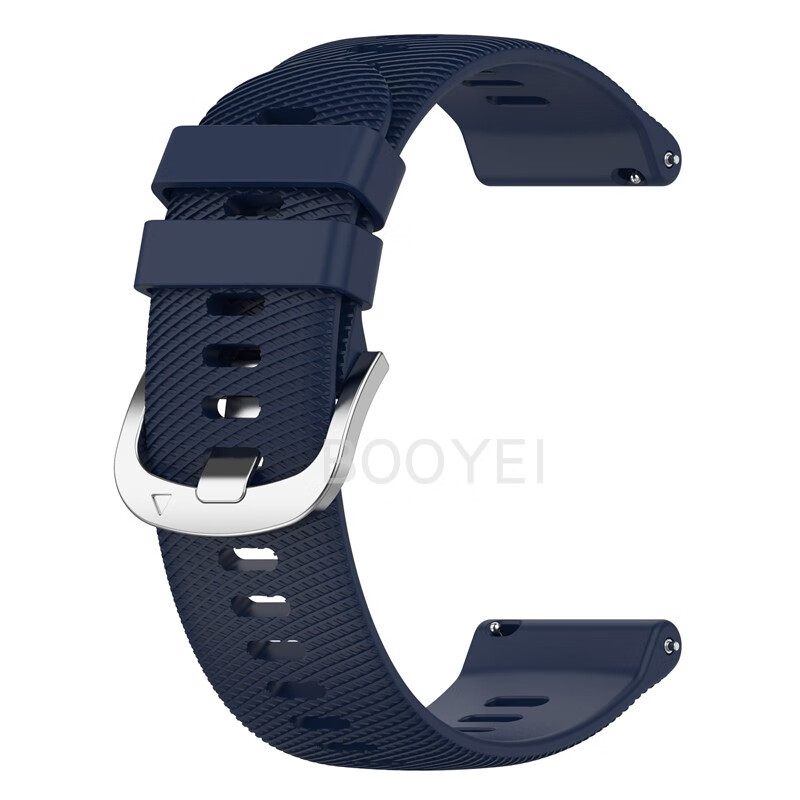 万浮生适用Garmin佳明vivomove Sport trend HR Luxe柔软舒适运动手表带 深蓝色 适用佳明Vivomove Trend