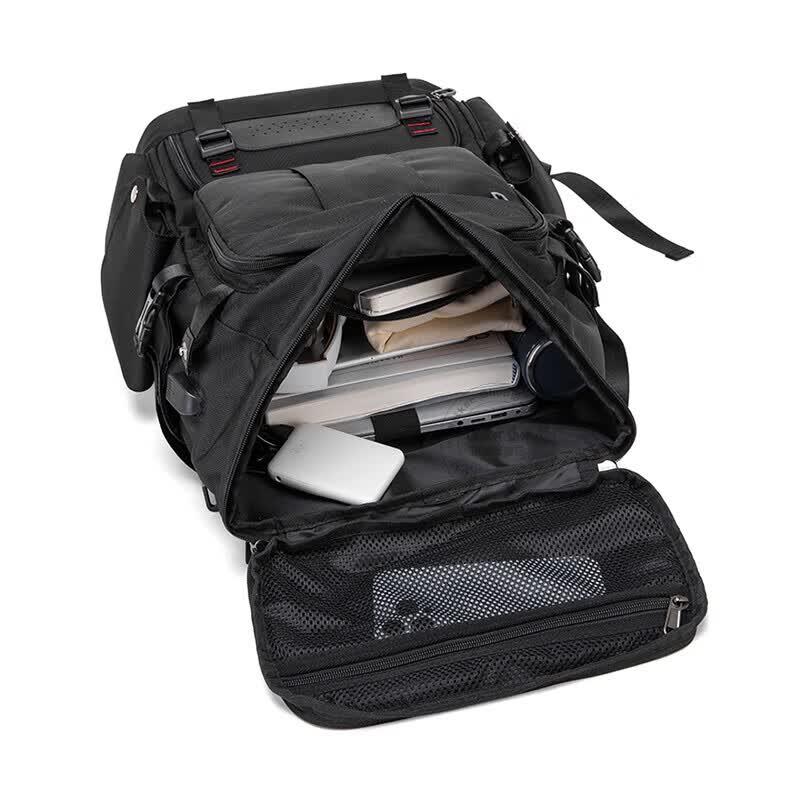 Walker Shop品牌电脑包男士双肩包男大容量可扩展旅行户外登山书包17寸背包男 黑色【80L】 【可扩展/独立鞋仓】