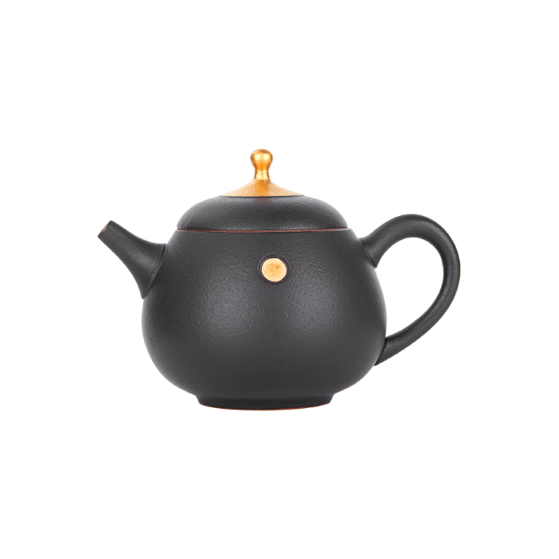 唐宗茶道 茶壺陶瓷 功夫泡茶 茶具泡茶壺單壺過濾家用陶瓷壺 黑色 C3231