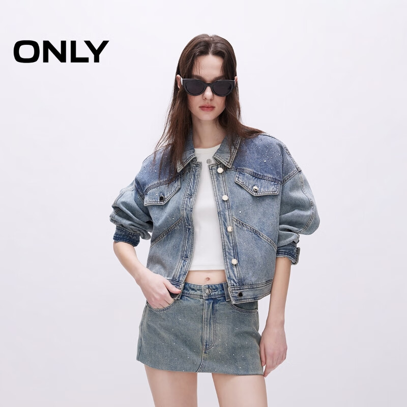 ONLY2025�����¿��ˮϴˮ��OVERSIZE����ţ������Ů|125154005 J33 350ˮϴţ���� M