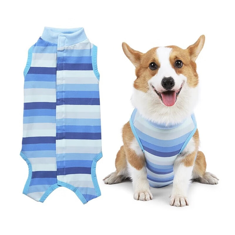 拉维佩特（LOVINGPET）狗狗绝育手术服 小型犬绝育衣服狗狗术后服公狗母狗绝育服防舔 粉色 S 建议3-5斤