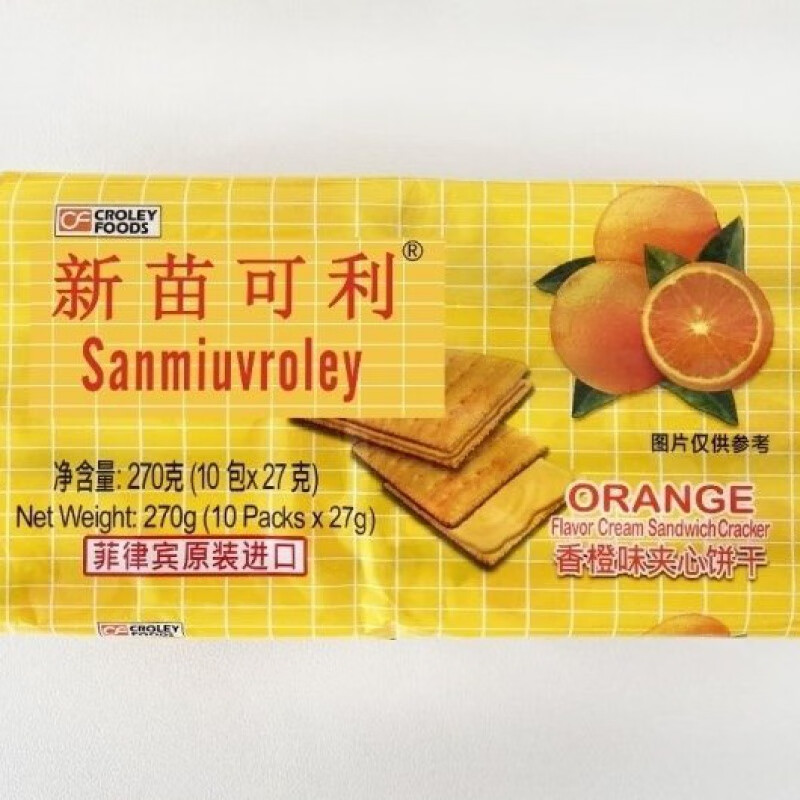 新苗可利 SANMIUVROLEY菲律宾原装进口新苗可利夹心饼干芒果柠檬 奶酪味 1包