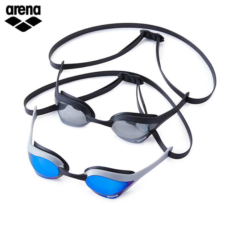 阿瑞娜（arena）进口泳镜眼镜蛇防水防雾高清竞技镀膜游泳眼镜比赛训练专业 黑色镀膜进口专业（180MA新色）