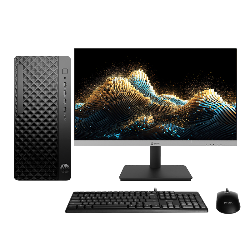 惠普战99 高性能台式电脑主机 (锐龙 R7-8700G 32G 1T+2T) 23.8寸护眼大屏 光追 AI设计图站 6466.51元