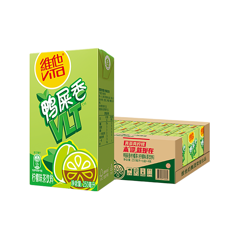 维他奶维他鸭屎香柠檬茶250ml*24盒