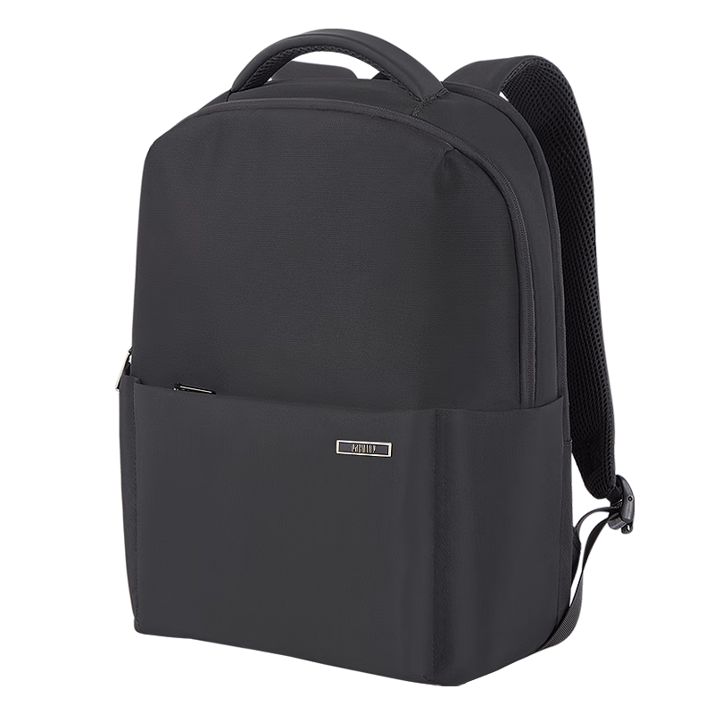 派保爵派保爵男士双肩包帆布轻便大容量商务通勤背包14英寸电脑包书包