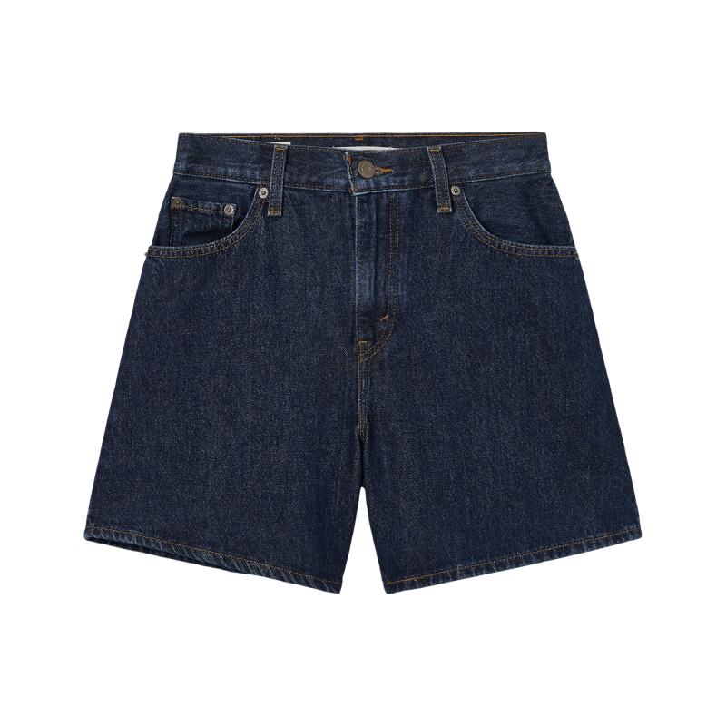 Levi’s【商場(chǎng)同款】李維斯25春夏新款女士高腰直筒牛仔短褲A9311 牛仔藍(lán) 27