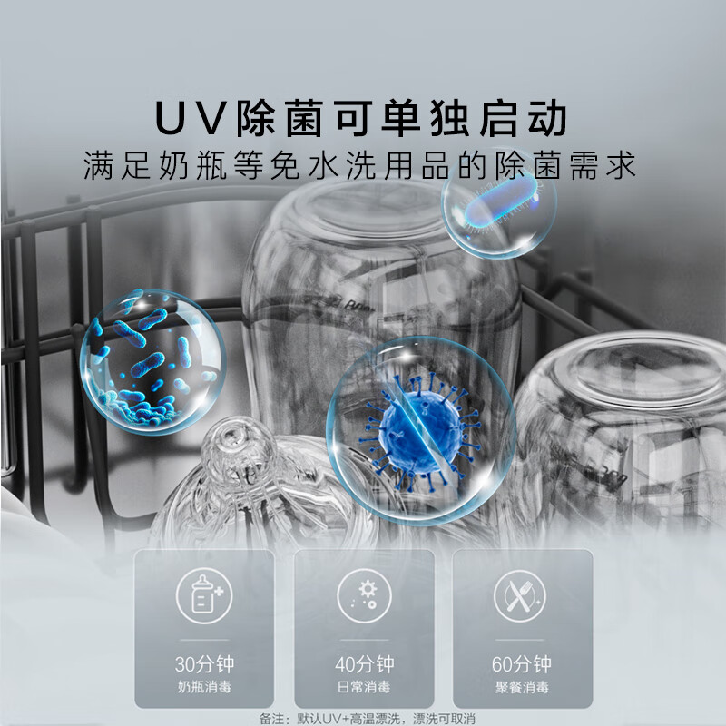 卡萨帝（Casarte）揽光洗碗机嵌入式小型F11 14套大容量 45cm超窄 一级水效 分区洗 智能开门速干 CYBW1457GHU1