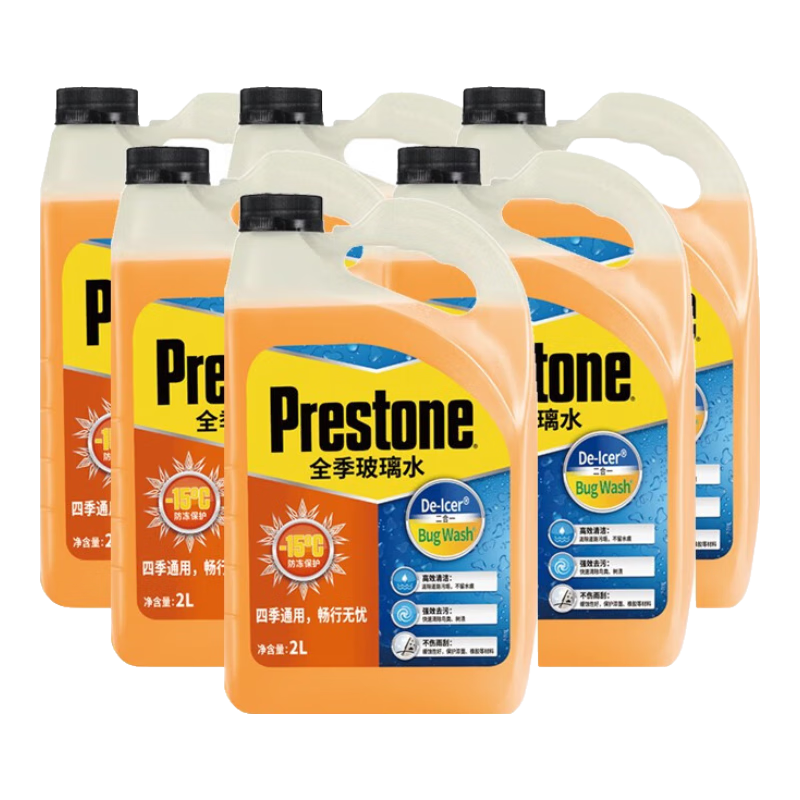 ���ڲ���������ͨ��Prestone���������粣�����ˮ���������ڱ��ļ�ͨ�ò���ˮǿ��������� 2L*6ƿ �ļ�ȫЧ����-15��