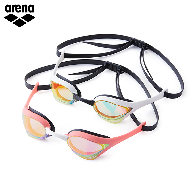 阿瑞娜（arena）进口泳镜徐嘉余防水防雾先锋高清男女镀膜游泳镜竞技比赛国际泳联 180MSW（25年新色）GDWH金白