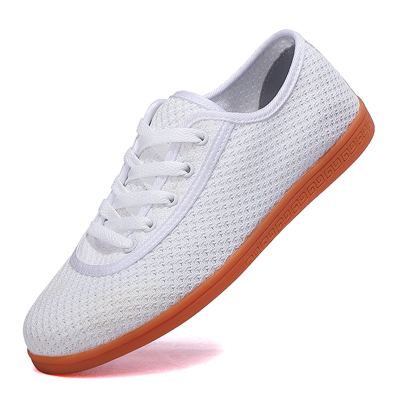 太极鞋女男网眼夏季透气网面鞋牛筋底太极拳运动网布鞋武术练功鞋