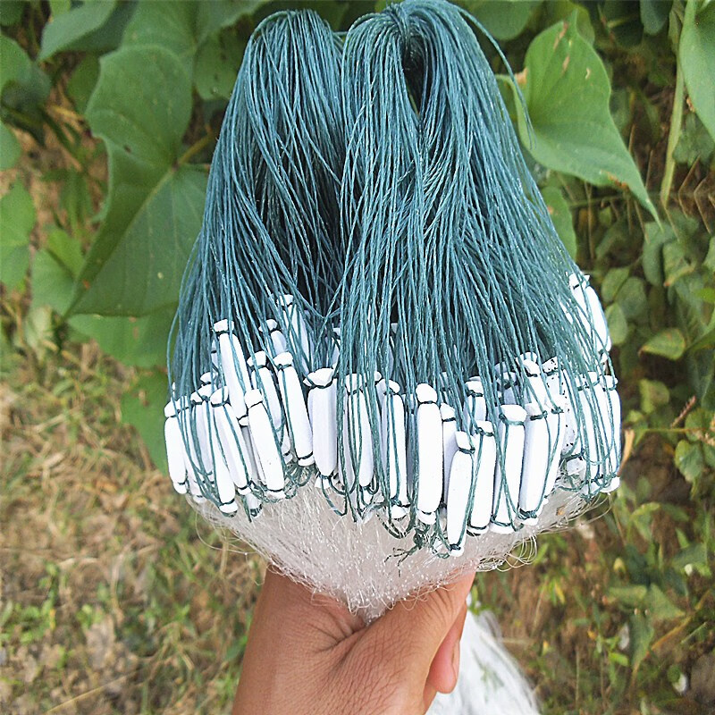 单层渔网丝网捕鱼网鲫鱼网白条网2指2.5指3指4指5指鱼网沉网浮网 单层沉网4.5指80米长1.2米高