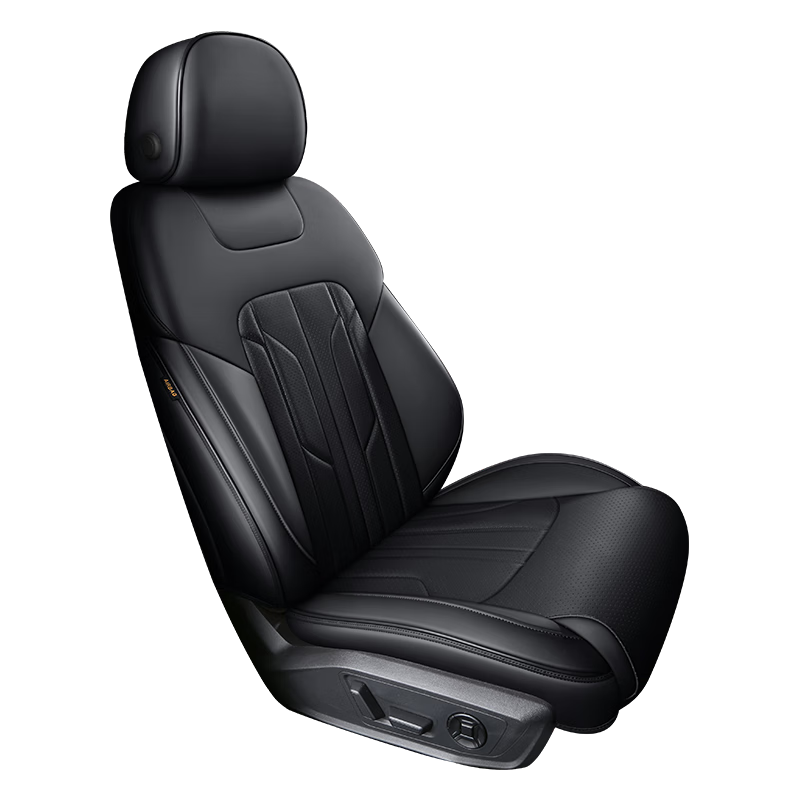 夢(mèng)多福軒逸座套全包日產(chǎn)尼桑14代經(jīng)典新軒逸坐墊汽車(chē)真皮座椅套四季座墊 全車(chē)360全包圍專(zhuān)車(chē)定制-炫酷黑 08-2023年新老款全系坐墊套夏冬