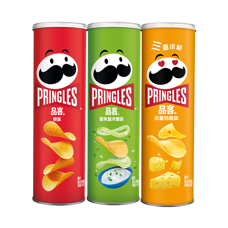 Ʒ�ͣ�Pringles����Ƭ������Ƭ������ʳ��Ƭ110g*3 ����װ��ԭζ+���ζ+����ζ��28.7Ԫ