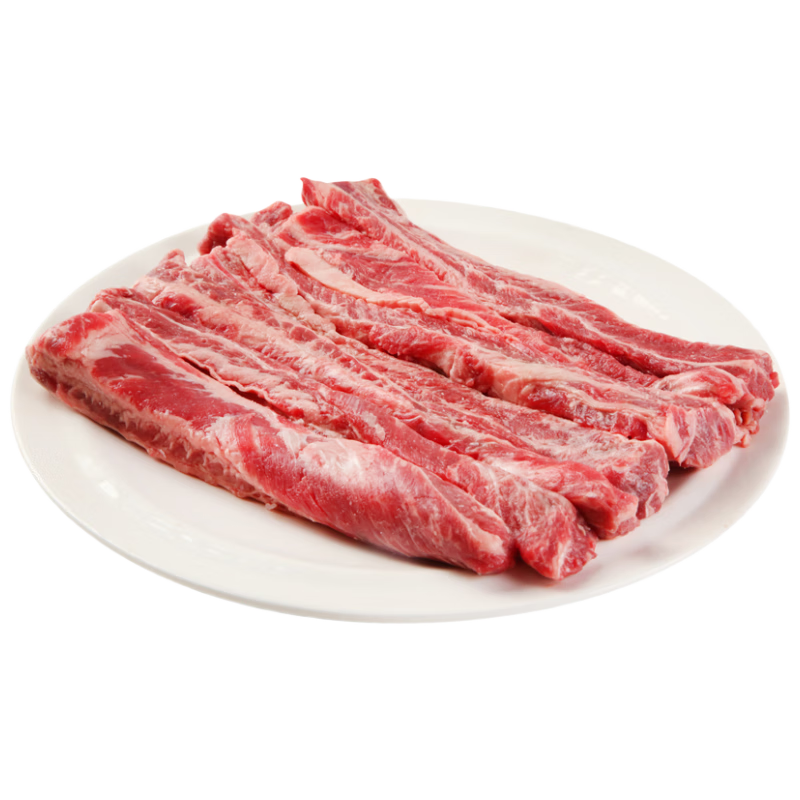 京觅 美国谷饲choice精选级原切牛肋条200g 可煎烤炖煮京东自有品牌