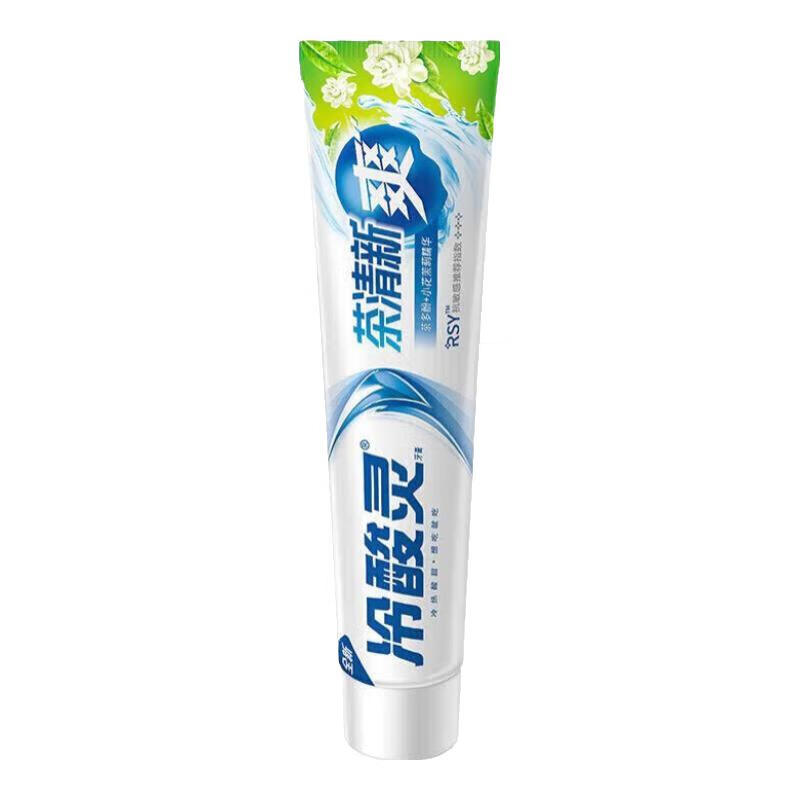 冷酸灵抗敏感牙膏小茶醇多效牙膏清新口气清洁口腔温和护龈家用囤货批发 【超值囤】清新口气抑菌抗敏牙膏5支