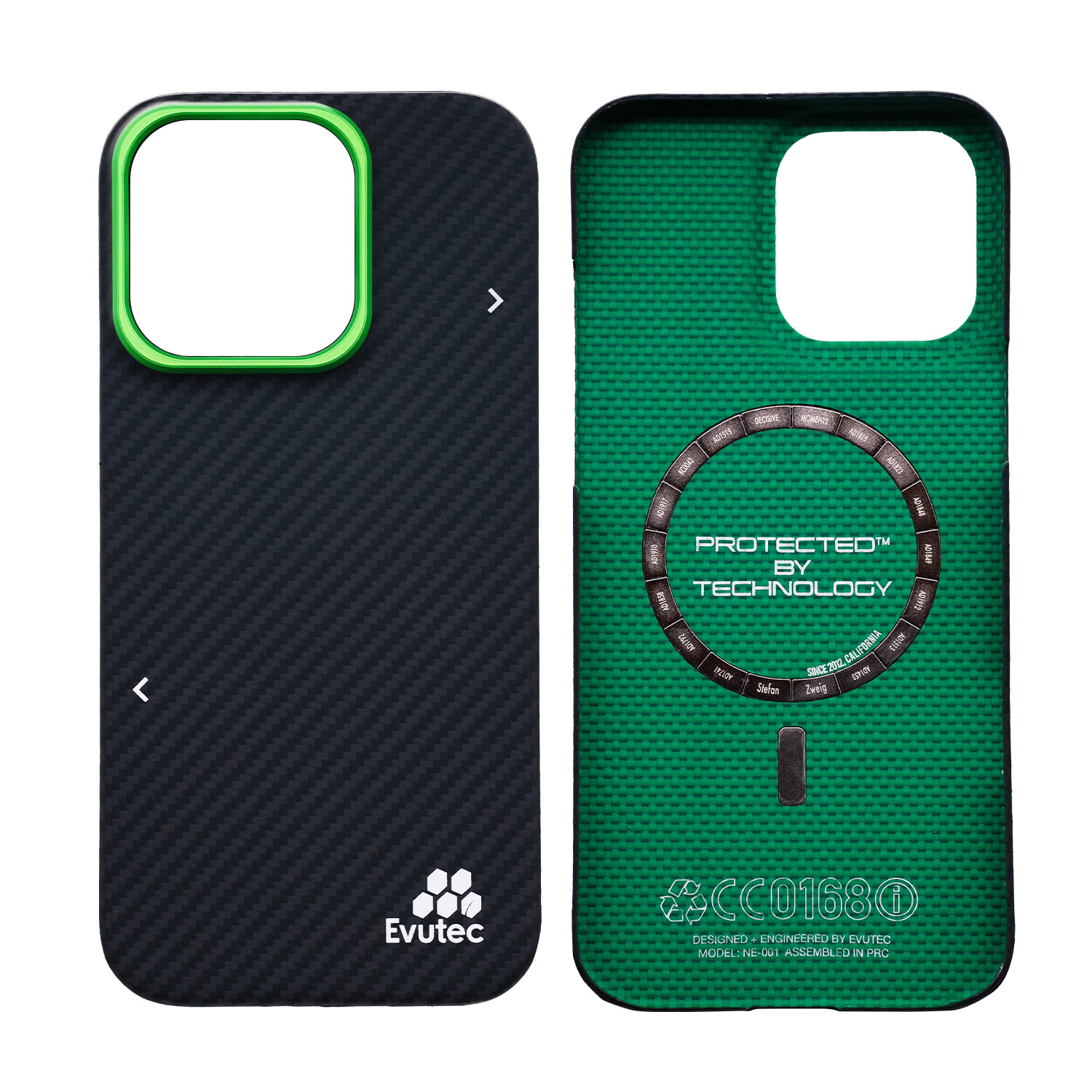 Evutec【重生】适用苹果iPhone16ProMax/华为Mate70Pro/三星S25U类凯夫拉/磁吸一体镜头框高级手机壳 iPhone 16 Pro Max 重生系列