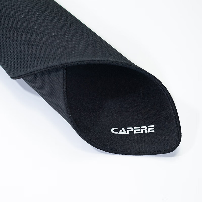 CAPERE(铠雷)【破尘】防水超纤细面鼠标垫细腻丝滑表面耐磨顺滑竞技游戏垫 【破尘】中号黑色细面490X420