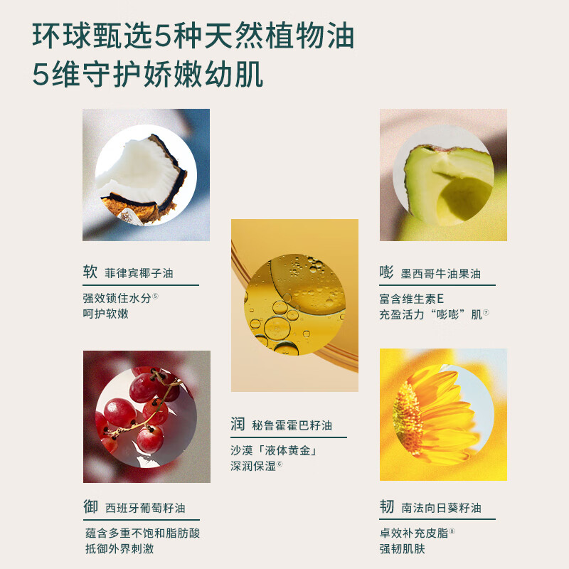 EVER EDEN抚触油婴儿润肤油宝宝按摩油安唯伊抚触按摩油保湿滋润新生儿润肤 【超值囤货】抚触油118+300ml